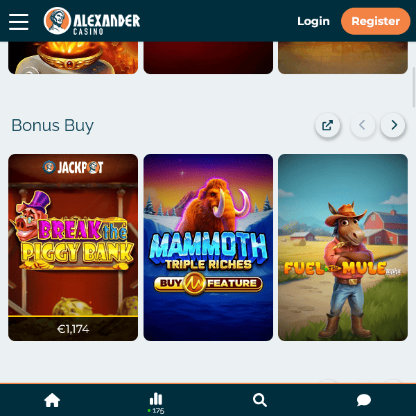 Bonus jeux Alexander