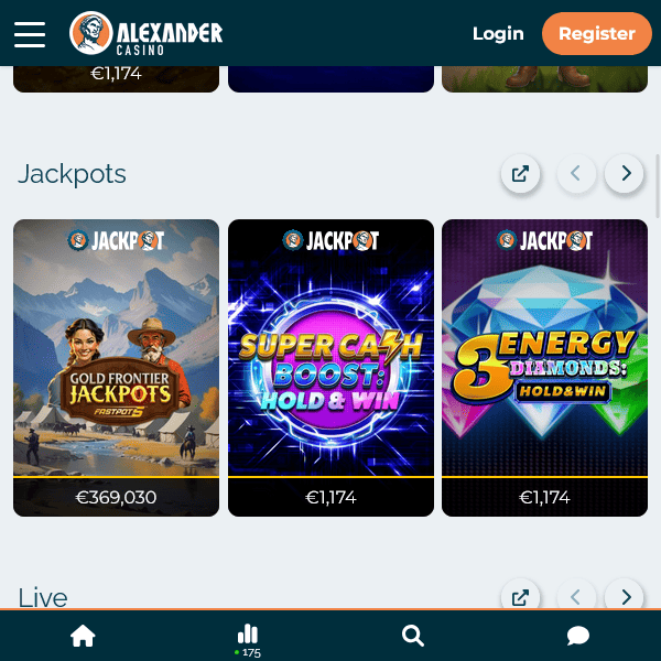 Jackpots Alexander Casino